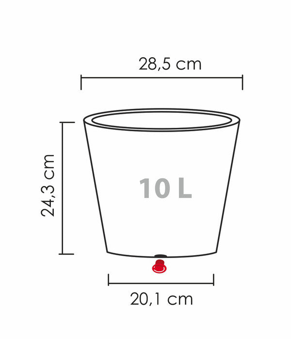  Scheurich Kunststoff-Topf C-Cone, Rund