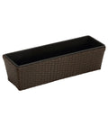  Dehner Polyrattan-Kasten Alicante, Rechteckig, Braun