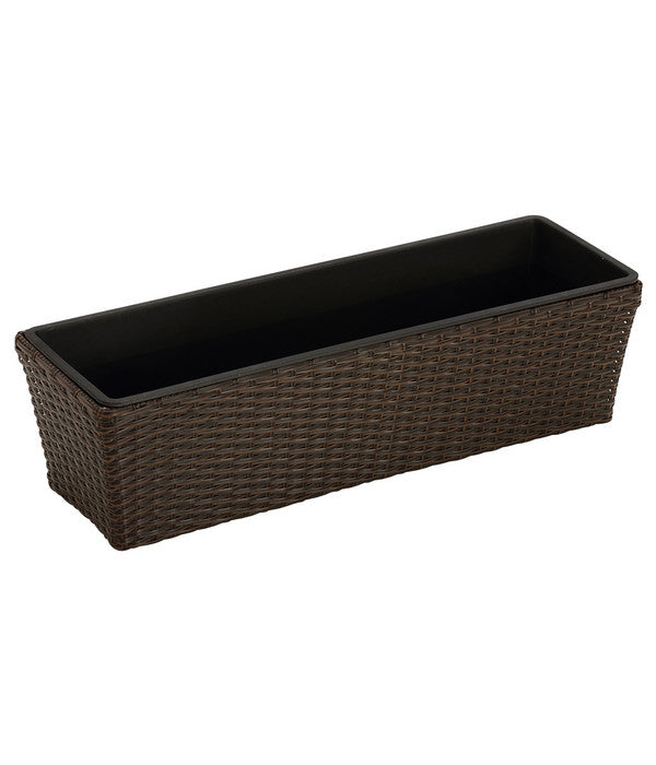  Dehner Polyrattan-Kasten Alicante, Rechteckig, Braun