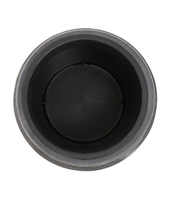  Dehner Polystone-Topf Singapur, Rund, Anthrazit