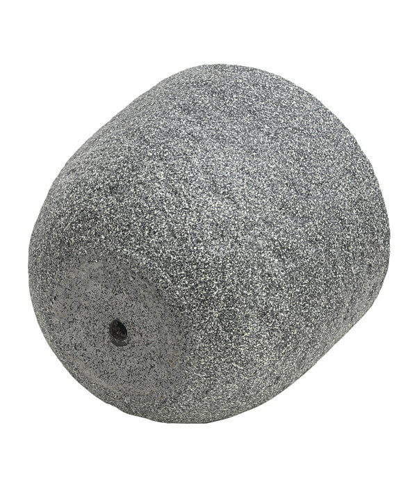  Dehner Leichtbeton-Topf Rock, Rund, Grau