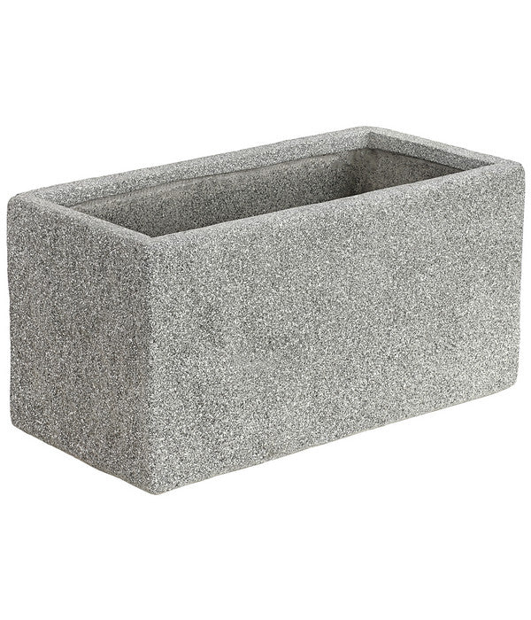  Dehner Leichtbeton-Kasten Rock, Rechteckig, Grau