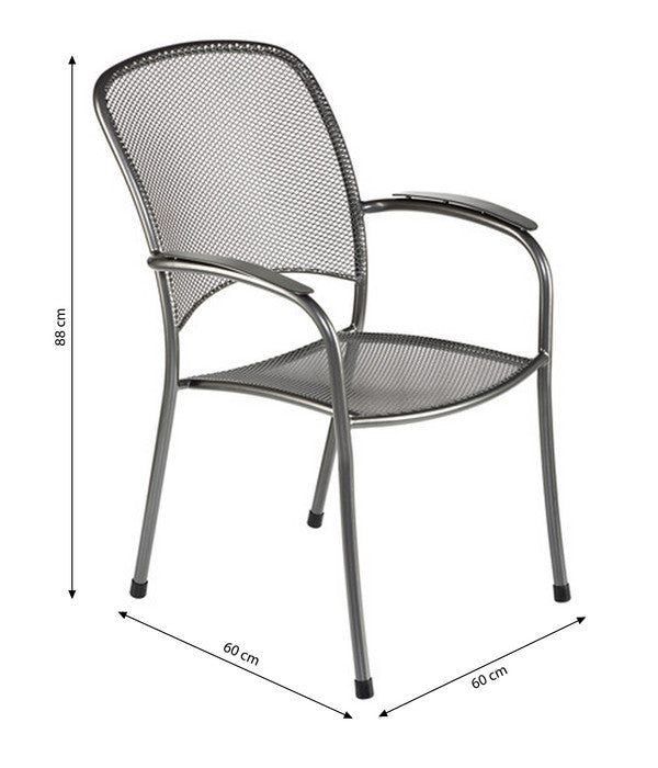  MWH Metall-Stapelsessel Carlo