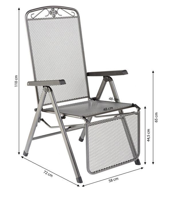  MWH Metall-Relaxsessel Savoy