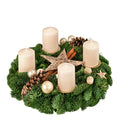  Adventskranz, Creme, Ca. Ø35/H12 Cm