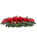  Adventsgesteck, Rot, Ca. B45/H10/T25 Cm