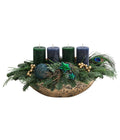  Adventsgesteck Peacock, Ca. B45/H25/T22 Cm