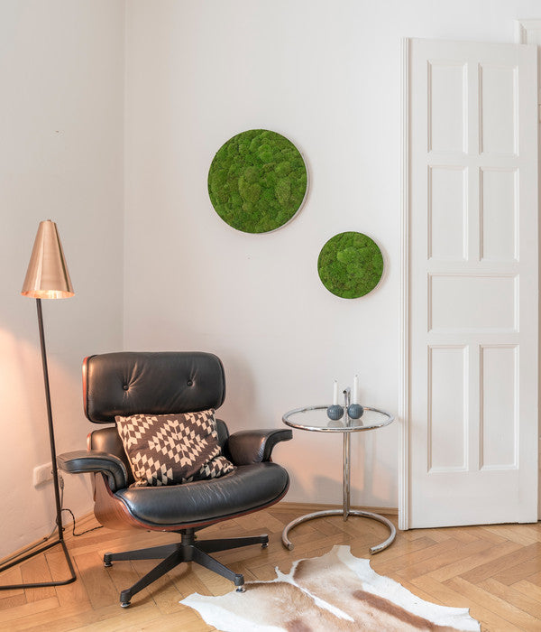  StyleGREEN Bild Aus Kugelmoos, Ellipsoid, Ca. Ø54 Cm