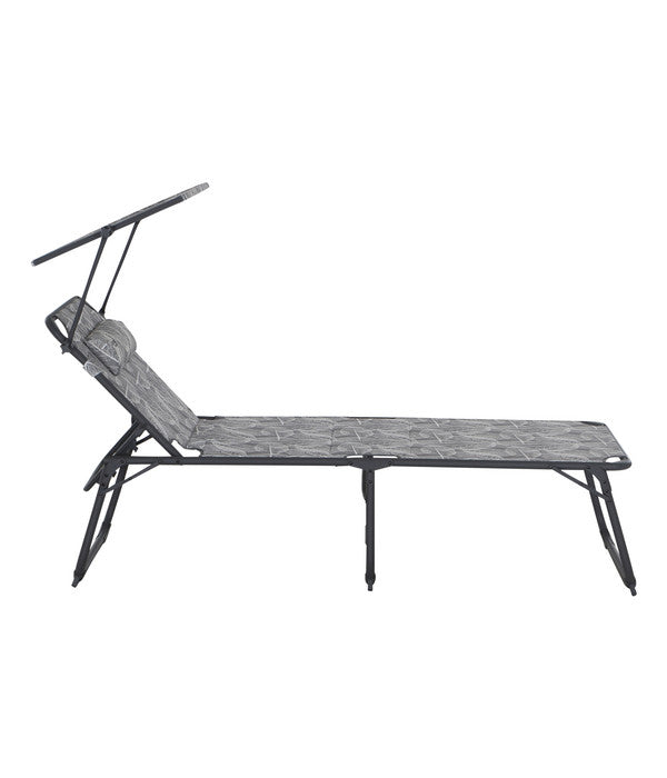  Siena Garden Campingliege Natura, Grau, Ca. B69/H43/T200 Cm