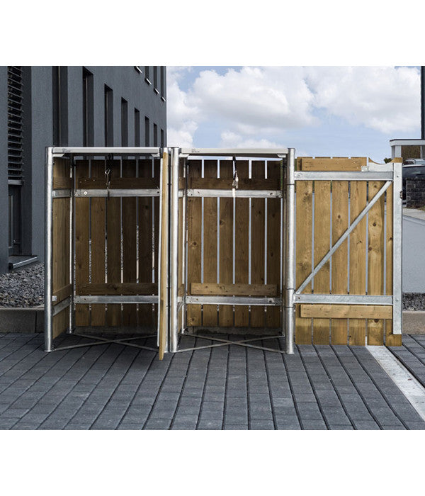  Hide Mülltonnenbox 240 L Holz, Ca. B139,4/H115,2/T80,7 Cm
