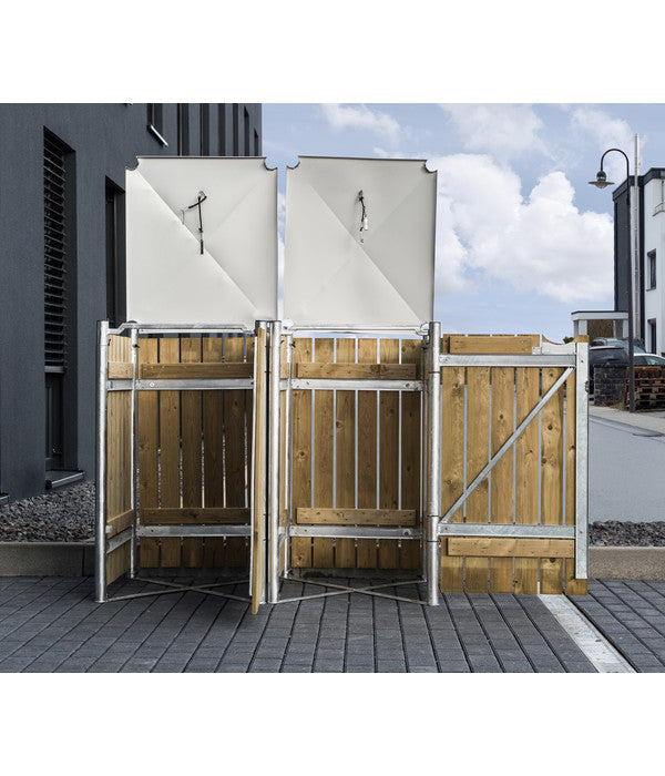  Hide Mülltonnenbox 240 L Holz, Ca. B139,4/H115,2/T80,7 Cm