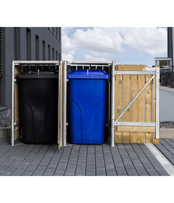  Hide Mülltonnenbox 240 L Holz, Ca. B139,4/H115,2/T80,7 Cm