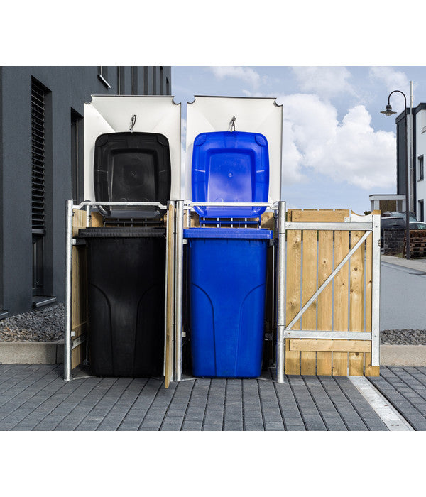  Hide Mülltonnenbox 240 L Holz, Ca. B139,4/H115,2/T80,7 Cm