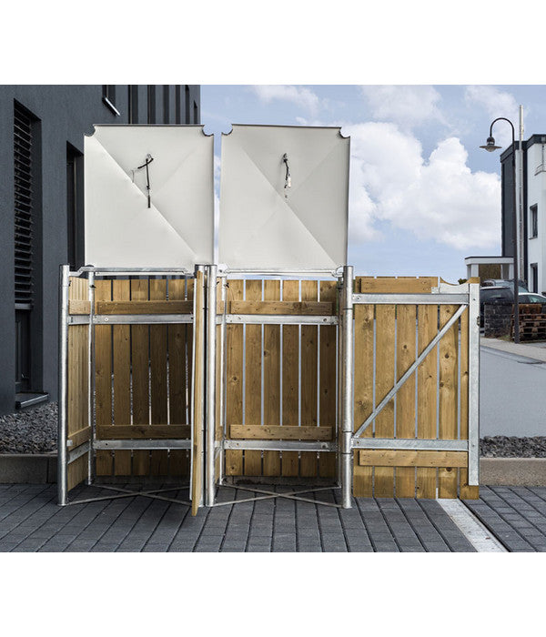  Hide Mülltonnenbox 240 L Holz, Ca. B139,4/H115,2/T80,7 Cm