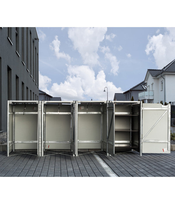  Hide Mülltonnenbox 240 L Aluminium, Ca. B278,8/H115,2/T80,7 Cm