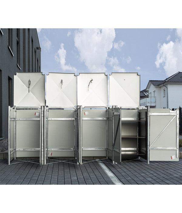  Hide Mülltonnenbox 240 L Aluminium, Ca. B278,8/H115,2/T80,7 Cm