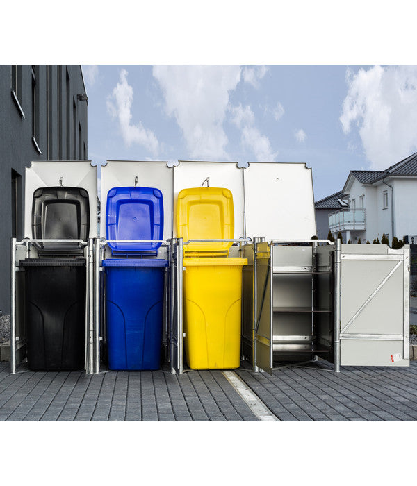  Hide Mülltonnenbox 240 L Aluminium, Ca. B278,8/H115,2/T80,7 Cm