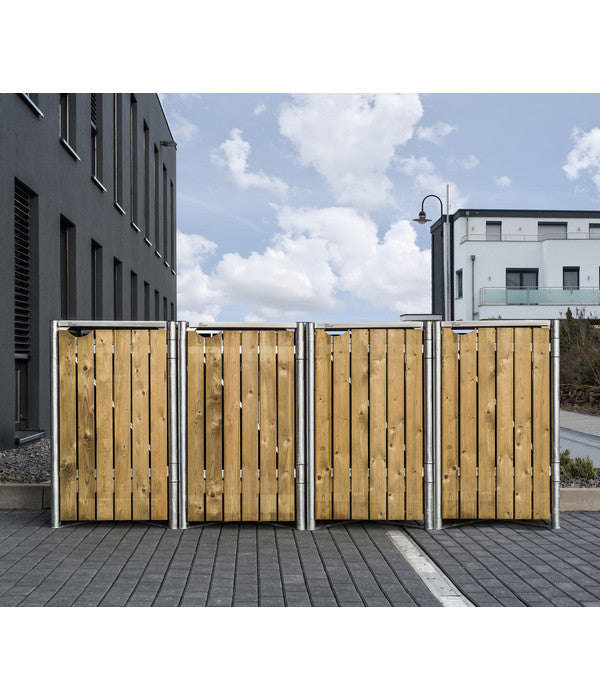  Hide Mülltonnenbox 140 L Holz, Ca. B278,8/H115,2/T80,7 Cm