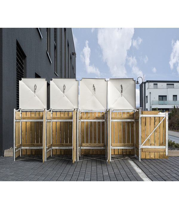  Hide Mülltonnenbox 140 L Holz, Ca. B278,8/H115,2/T80,7 Cm