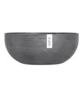  Ecopots Kunststoff-Schale Sofia Wall Mit Wassersystem, Oval, Grau, Ca. B43/H17,5/T25 Cm