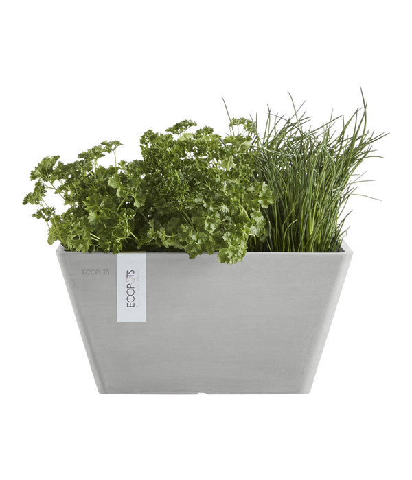  Ecopots Kunststoff-Topf Berlin, Quadratisch