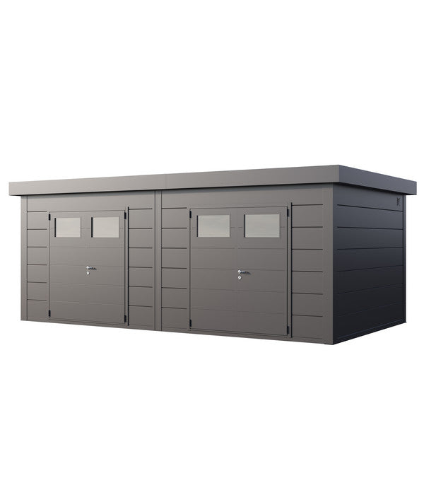  Wolff Finnhaus Gerätehaus Eleganto Twin Plus 6436, Ca. B672/H260/T388 Cm
