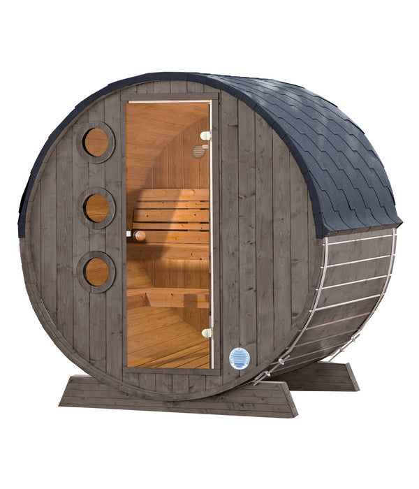  Wolff Finnhaus Saunafass Mini 160 Montiert, Ca. B205/H215/T160 Cm