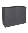  EDA-plastiques Kunststoff-Blumenkasten Basalt Loft L, Rechteckig, Anthrazit, Ca. B78,5/H60/T29,5 Cm