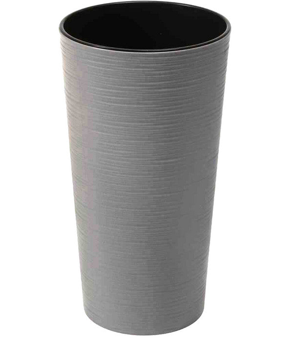  Siena Garden Kunststoff-Säulen ECO Locon, Konisch, Grau, Ca. Ø30/H57 Cm, 2er-Set