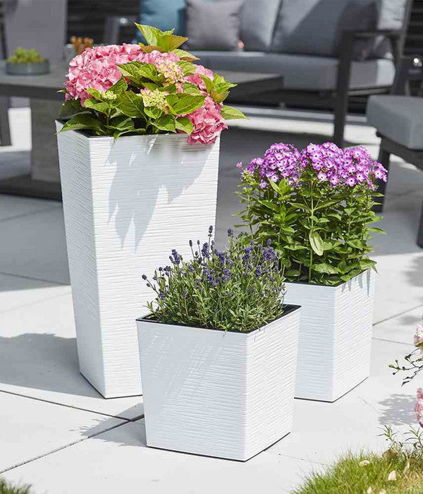  Siena Garden Kunststoff-Säule Eco Nizza, Konisch, Ca. B40/H75/T40 Cm