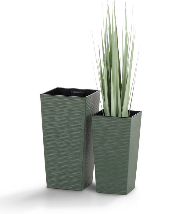  Siena Garden Kunststoff-Topf ECO Nizza, Konisch, Ca. B25/H46,5/T25 Cm