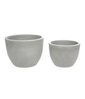  Farmet Kunststoff-Topf-Set Orione, Rund, Grau, 2-teilig