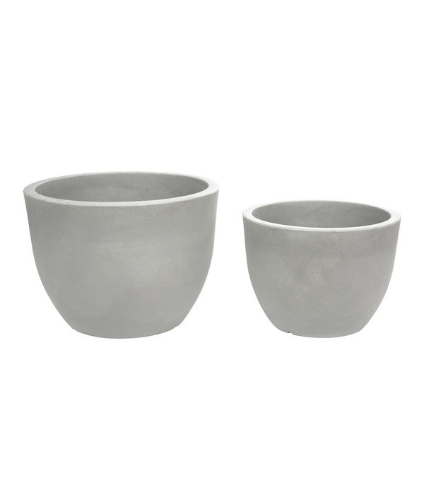  Farmet Kunststoff-Topf-Set Orione, Rund, Grau, 2-teilig