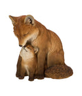  Dehner Polyresin-Fuchs Mit Baby, Ca. H24,5 Cm