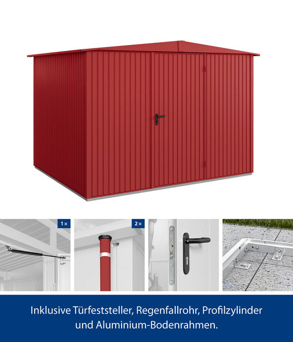  Hörmann Berry-Gerätehaus Classic-S Typ 3, Ca. B323,6/H219,4/T247,7 Cm
