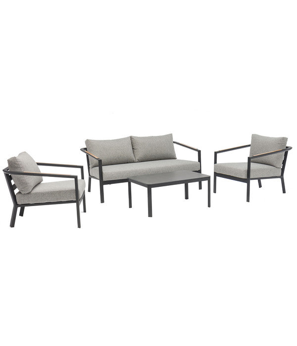  Dehner Alu-Lounge New York, 4-teilig