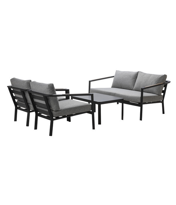  Dehner Alu-Lounge New York, 4-teilig