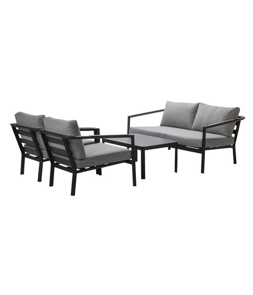  Dehner Alu-Lounge New York, 4-teilig