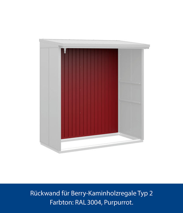  Hörmann Rückwand Für Berry-Kaminholzregal Typ 2, Ca. B188/H177,7 Cm