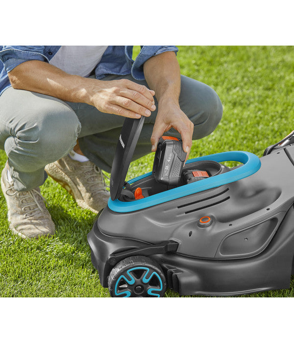  GARDENA Akku-Rasenmäher PowerMax 37/36V P4A Ready-To-Use Set