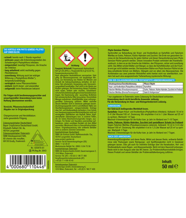  PROTECT GARDEN Phyto Gemüse-Pilzfrei, 50 Ml