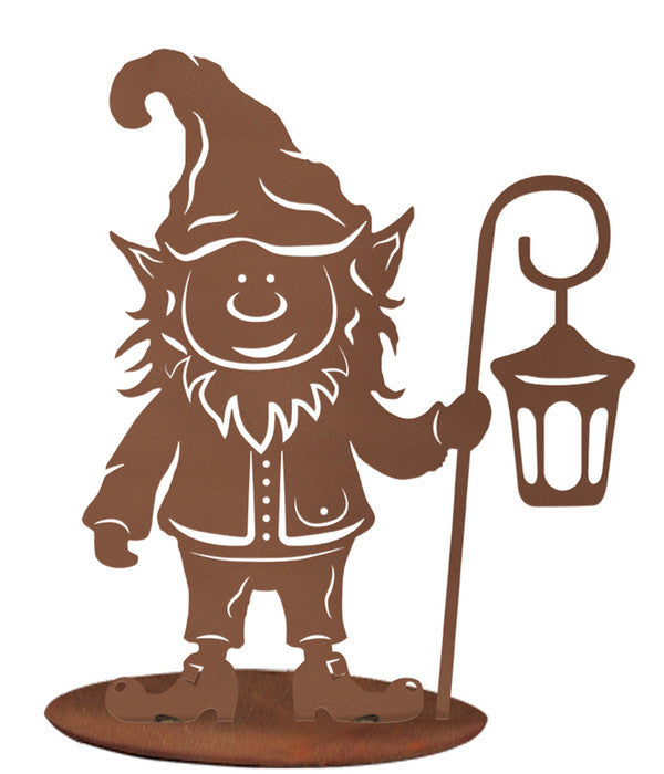  Ferrum Metall-Gartenwichtel Tomte, Ca. H43 Cm