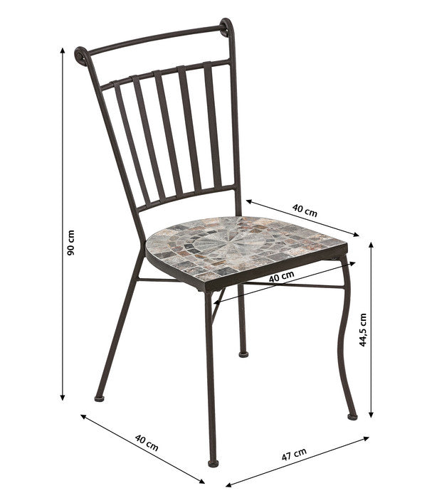  Dehner Mosaikstuhl Grazia
