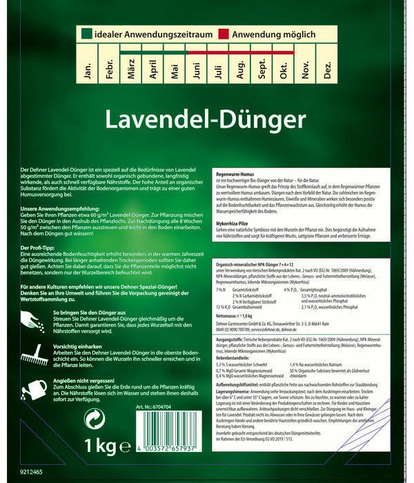  Dehner Lavendel-Dünger, 1 Kg