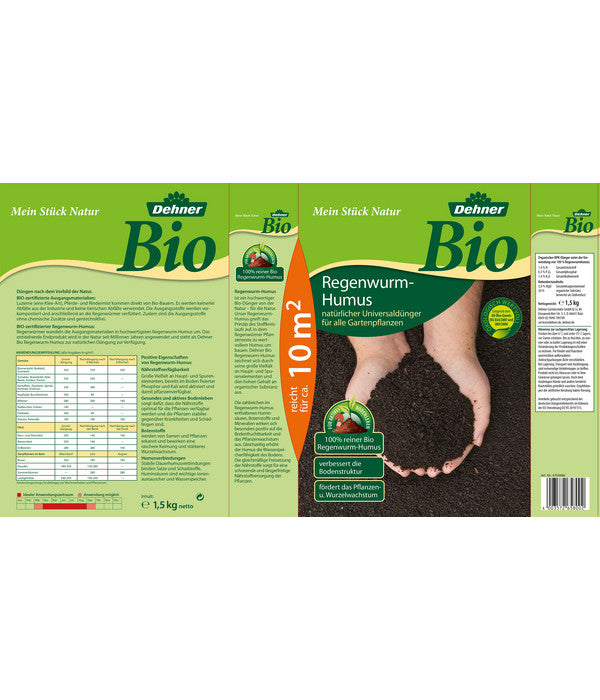  Dehner Bio Regenwurm-Humus, 1,5 Kg