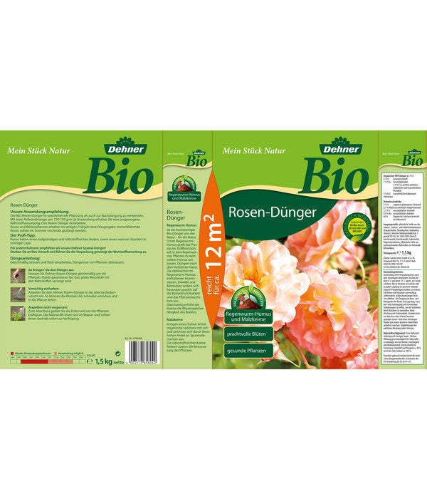  Dehner Bio Rosen-Dünger, 1,5 Kg