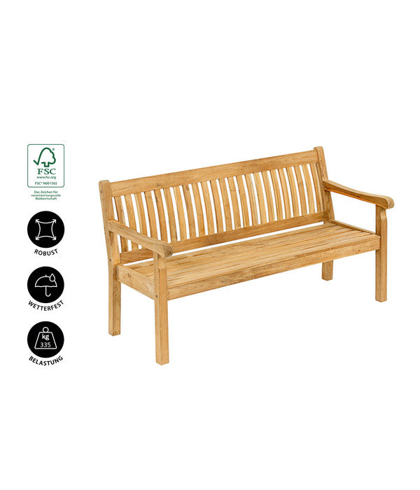  Dehner Gartenbank Havanna, 3-Sitzer