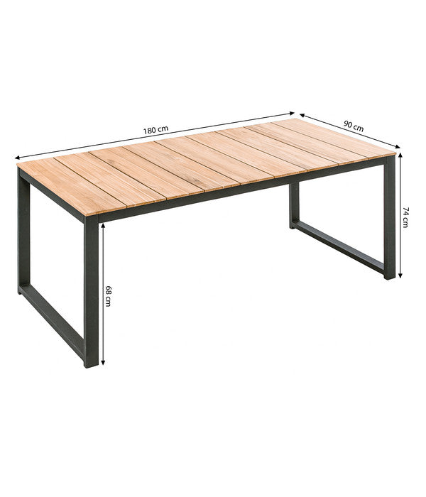  Dehner Gartentisch Chicago Wood, Ca. B180/H74/T90 Cm