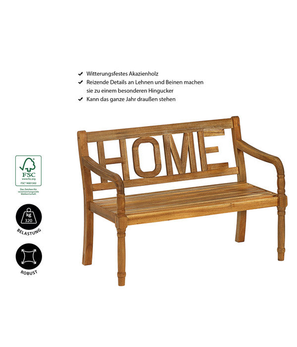  Dehner Gartenbank Home, 2-Sitzer