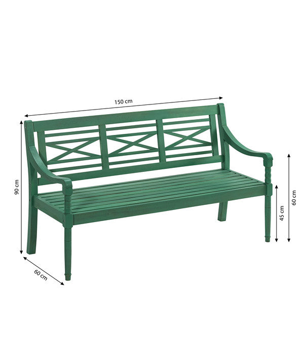  Dehner Gartenbank Emma, 3-Sitzer